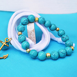 6 Styles Synthetic Turquoise Beads Strands Sets&nbsp;TURQ-GO0001-01