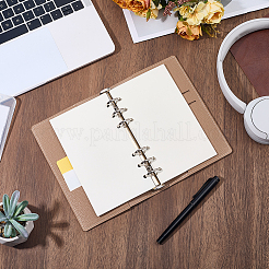 Rectangle PU Leather 6-Ring Binder Planner&nbsp;DIY-WH20062-179C