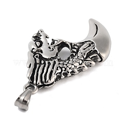 Retro 304 Stainless Steel Big Pendants&nbsp;STAS-I205-29AS