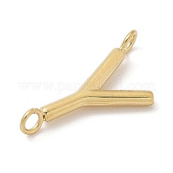 304 Stainless Steel Letter Connector Charms&nbsp;LS-STAS-M108-01G-25
