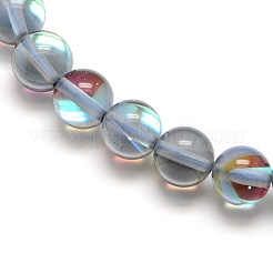 Synthetic Moonstone Beads Strands&nbsp;G-F143-6mm-09