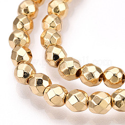 Electroplate Non-magnetic Synthetic Hematite Bead Strands&nbsp;X-G-Q465-16KC