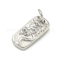 Five Elements Theme Brass Micro Pave Clear Cubic Zirconia Charms&nbsp;KK-F934-02B-P