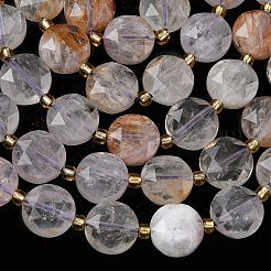 Natural Purple Phantom Quartz Purple Lodolite Quartz Beads Strands&nbsp;G-C116-A184-01