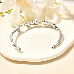 304 Stainless Steel Cuff Bangles for Women&nbsp;BJEW-U021-04P