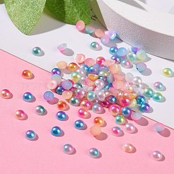 Imitation Pearl Acrylic Cabochons&nbsp;OACR-R063-4mm-M