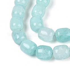 Baking Paint Crackle Glass Beads Strands&nbsp;DGLA-N019-01B-09