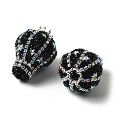 Crown Hot Air Balloon Acrylic Rhinestone Beads&nbsp;OACR-S048-03A