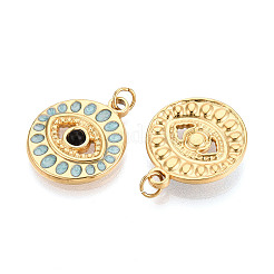 304 Stainless Steel Enamel and Glass Pendants&nbsp;STAS-T069-67