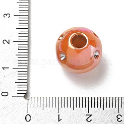 UV Plating Opaque Acrylic European Bead Rhinestone Settings&nbsp;AC-CBA6658-06F