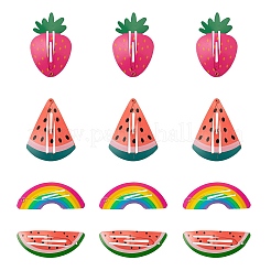 24Pcs 4 Style Baking Paint Iron Snap Hair Clips&nbsp;PHAR-LS0001-03