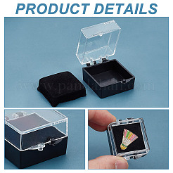 Plastic Badge Storage Gift Box&nbsp;CON-WH0099-07A