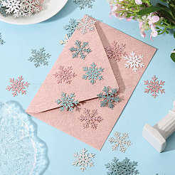 320Pcs 4 Colors Christmas Snowflake Paper Confetti&nbsp;DIY-CA0007-97