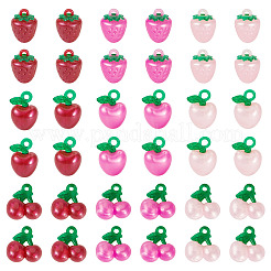 36Pcs 9 Styles Resin Pendants&nbsp;CRES-TA0001-49