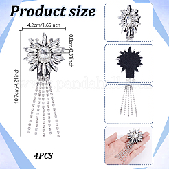 Glass Clothing Patches&nbsp;PATC-WH0028-026E