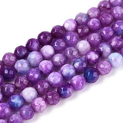 Dyed Natural White Jade Beads Strands&nbsp;X-G-T139-4mm-60-11