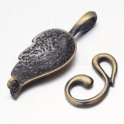 Brass Hook Clasps&nbsp;KK-L116-02
