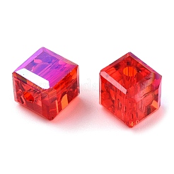 Faceted Transparent Glass Beads&nbsp;GLAA-E047-03C