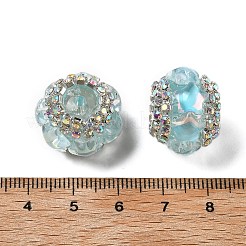 Acrylic Rhinestone Rondelle Beads&nbsp;OACR-S048-02B