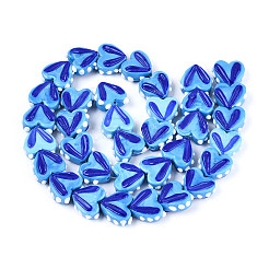 Opaque Handmade Bumpy Lampwork Beads Strands&nbsp;LAMP-T017-20-B08