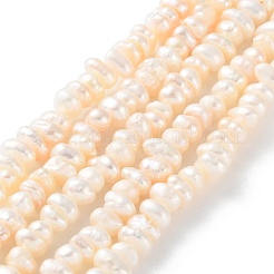 Natural Cultured Freshwater Pearl Beads Strands&nbsp;PEAR-I007-02O-01