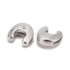 Letter Slider Beads for Watch Band Bracelet Making&nbsp;ALRI-O012-U-NR