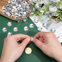 100Pcs Acrylic Rhinestone Cabochons&nbsp;TACR-CY0001-01A