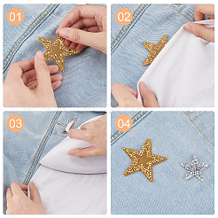 9Pcs 9 Style Star Hotfix Rhinestone&nbsp;DIY-FG0003-84