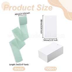100Pcs Blank Paper Price Tags&nbsp;CDIS-ME0001-04B