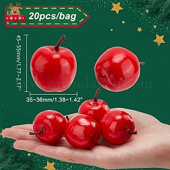 20Pcs Mini Foam Imitation Apples&nbsp;DIY-PH0009-60