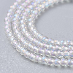 Electroplate Glass Beads Strands&nbsp;X-EGLA-I013-2mm-AB01