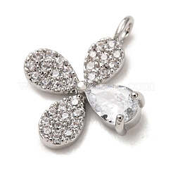 Brass Rhinestone Pendants&nbsp;RB-CBAFDDC-02P