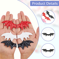 80Pcs 10 Styles Imitation Leather Evil Wings Ornament Accessories&nbsp;WI-CL0002-02