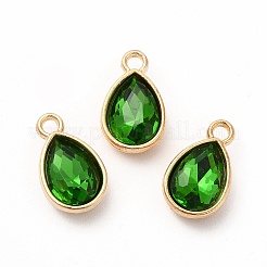 Faceted Glass Rhinestone Pendants&nbsp;GLAA-I051-A08