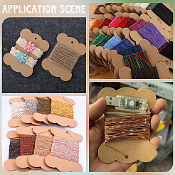 Bone Shape Kraft Paper Card&nbsp;AJEW-WH20816-095