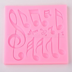 Music Note Design DIY Food Grade Silicone Molds&nbsp;AJEW-L054-43