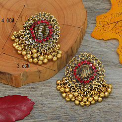Alloy Flower Chandelier Earrings&nbsp;GG9850-2