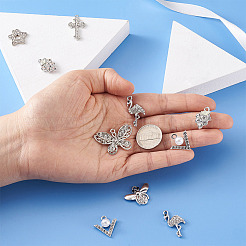 Alloy Rhinestone Pendants&nbsp;RB-TA0001-04