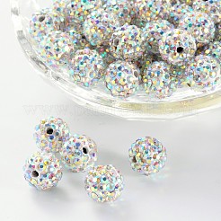 Polymer Clay Rhinestone Beads&nbsp;RB-H284-14MM-M