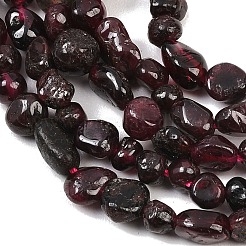 Natural Garnet Nuggets Beads Strands&nbsp;G-J335-32