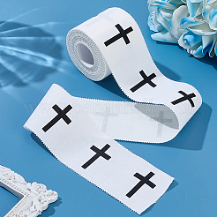 Cross Pattern Cotton Underwrap Bandages&nbsp;AJEW-SP0004-56B