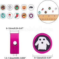 Halloween/Christmas Theme Handmade Polymer Clay Beads&nbsp;CLAY-NB0001-20