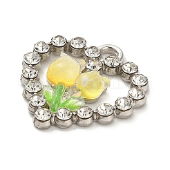 Platinum Alloy Glass Pendants&nbsp;FIND-Z068-05P-02
