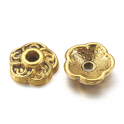 Tibetan Style Alloy Bead Caps&nbsp;LS-GLF0459Y-NF
