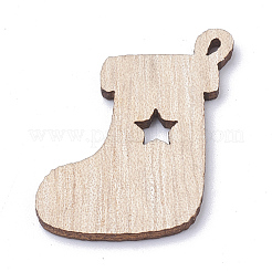 Undyed Wooden Pendants&nbsp;LS-WOOD-S040-17
