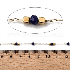 Handmade 304 Stainless Steel Glass Round Link Chains&nbsp;CHS-L032-09G-01