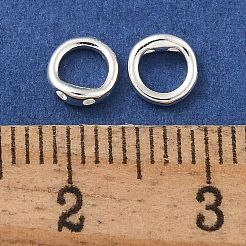 Brass Ring Charm Connectors&nbsp;KK-P284-06S