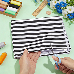 Cotton Fabric with Strip Pattern&nbsp;DIY-PH0037-96F