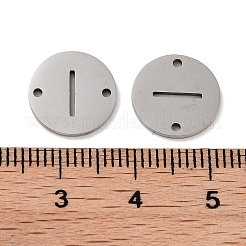 Non-Tarnish 201 Stainless Steel Hollow Flat Round Links&nbsp;FIND-R149-03I-P