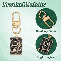 10Pcs Rectangle with Zinc Alloy Enamel Pendant Decorations&nbsp;HJEW-HY00018